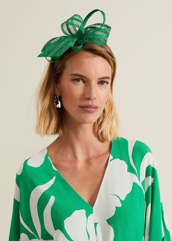 Phase Eight Twist Bow Hats Green Australia | BZ9610548